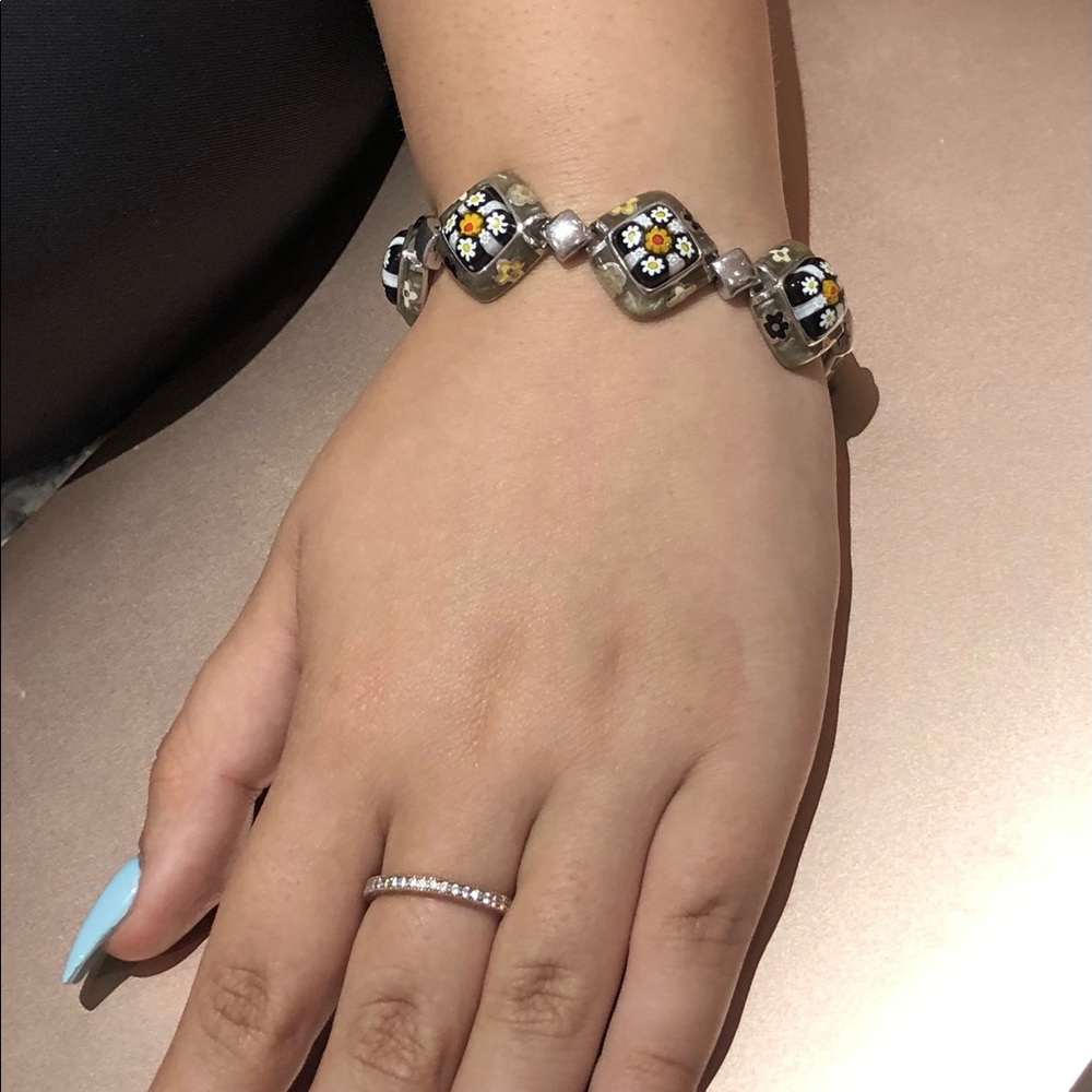ALANK Murano Millefiori Italian glass Bracelet - Picture 6 of 9